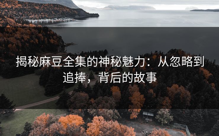 揭秘麻豆全集的神秘魅力:从忽略到追捧,背后的故事 第1张 揭秘麻豆全集的神秘魅力:从忽略到追捧,背后的故事 第1张