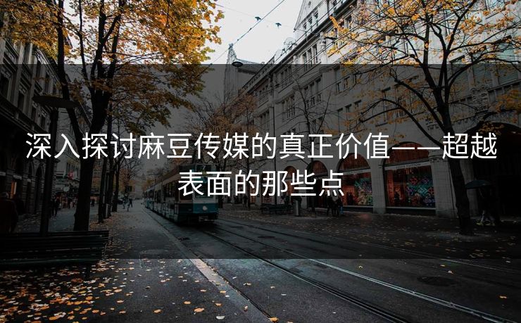 深入探讨麻豆传媒的真正价值——超越表面的那些点 第1张 深入探讨麻豆传媒的真正价值——超越表面的那些点 第1张